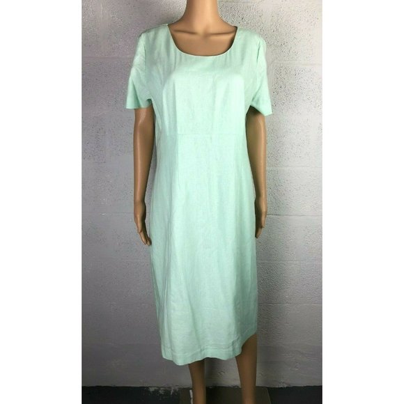 Chadwicks of Boston Women's Teal Suit Dress Style 60443SEAGL Size 16 Balzer sz14 - Picture 7 of 12